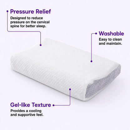 TPE Gel Cervical Support Pillow for Neck & Shoulder Comfort  VendulaCare 07