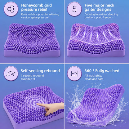TPE Gel Cervical Support Pillow for Neck & Shoulder Comfort Vendula Care 5