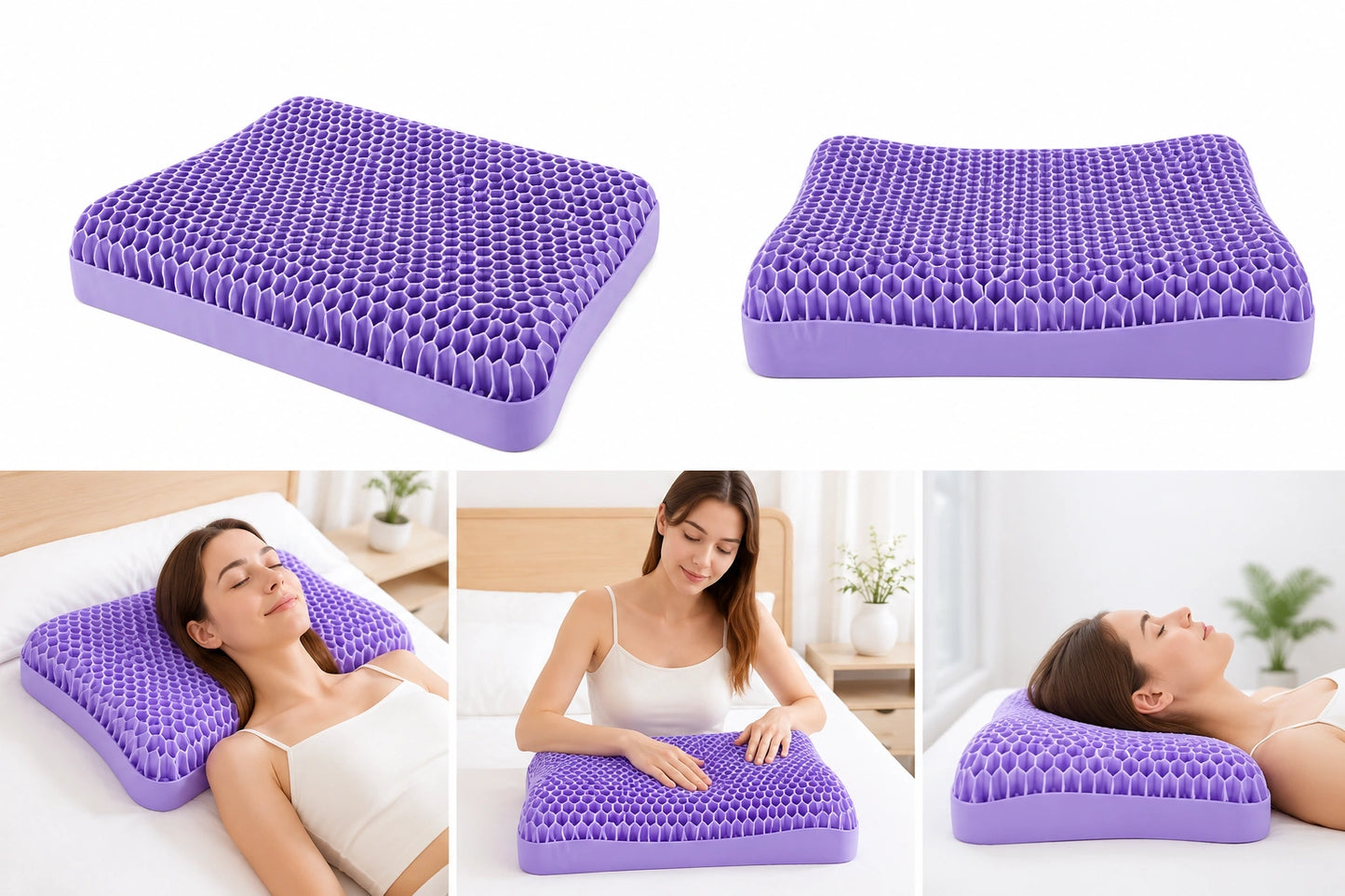 TPE Gel Cervical Support Pillow for Neck & Shoulder Comfort Vendula Care 7