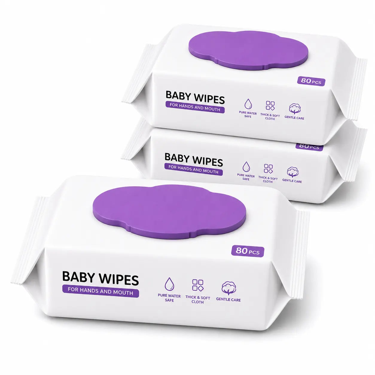 Thick Pearl Texture Baby Wet Wipes for Soft, Gentle Cleaning Vendula Care 11