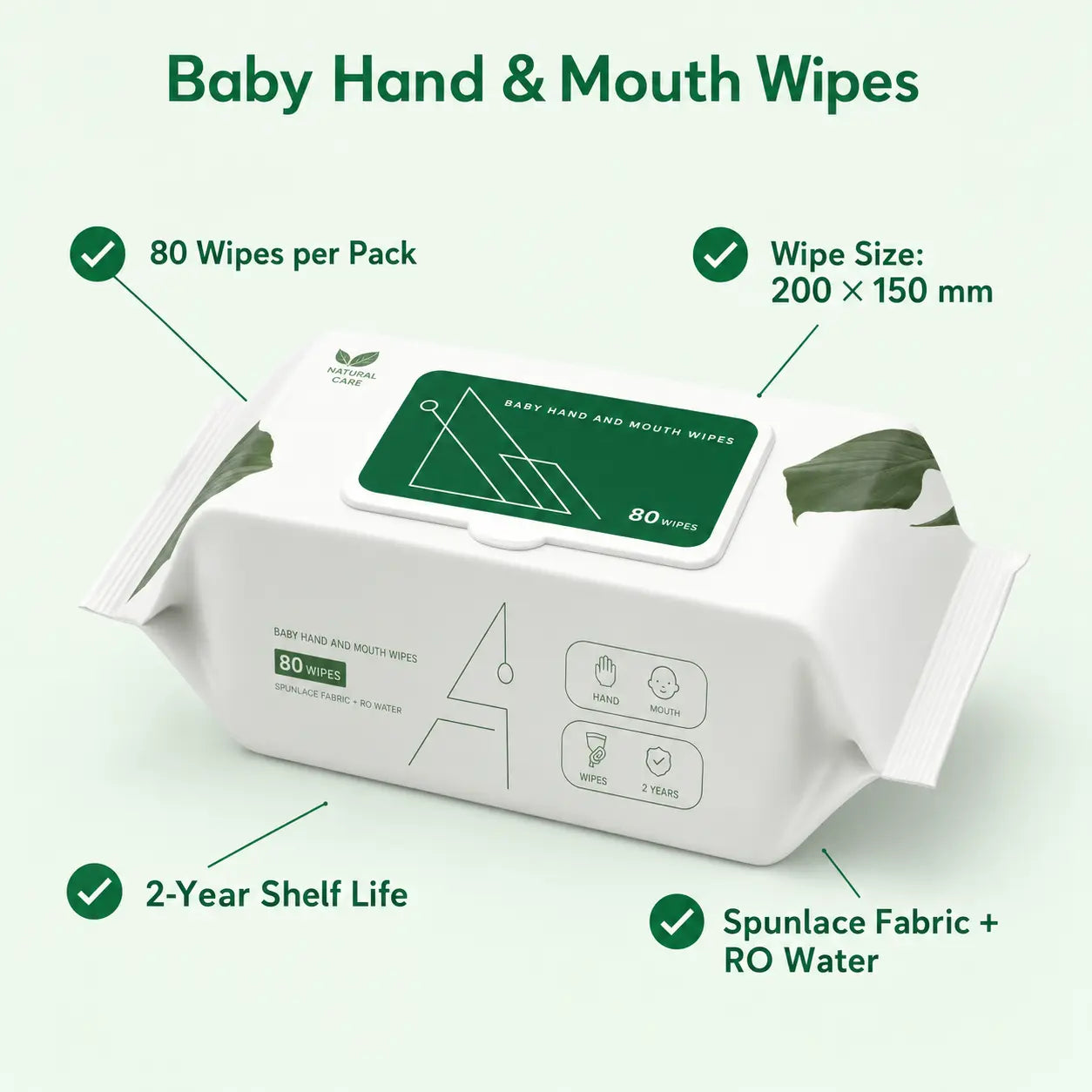 Thick Pearl Texture Baby Wet Wipes for Soft, Gentle Cleaning Vendula Care 5