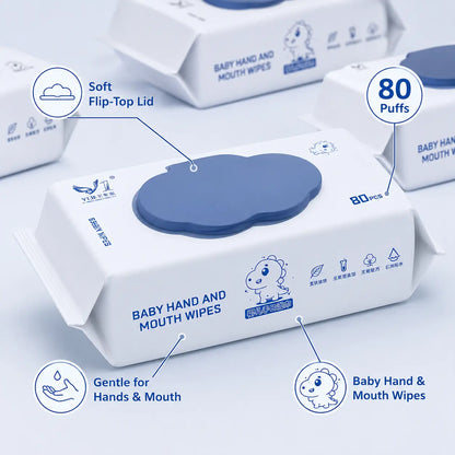 Thick Pearl Texture Baby Wet Wipes for Soft, Gentle Cleaning Vendula Care 8