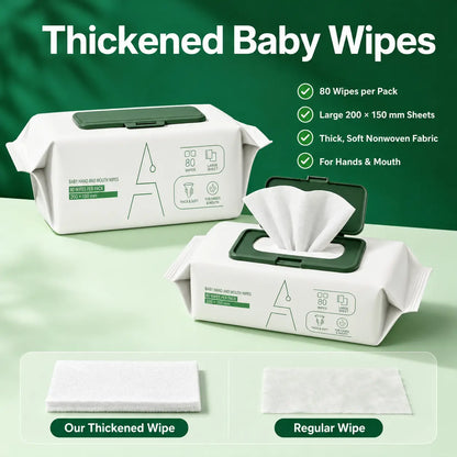 Thick Pearl Texture Baby Wet Wipes for Soft, Gentle Cleaning Vendula Care 9
