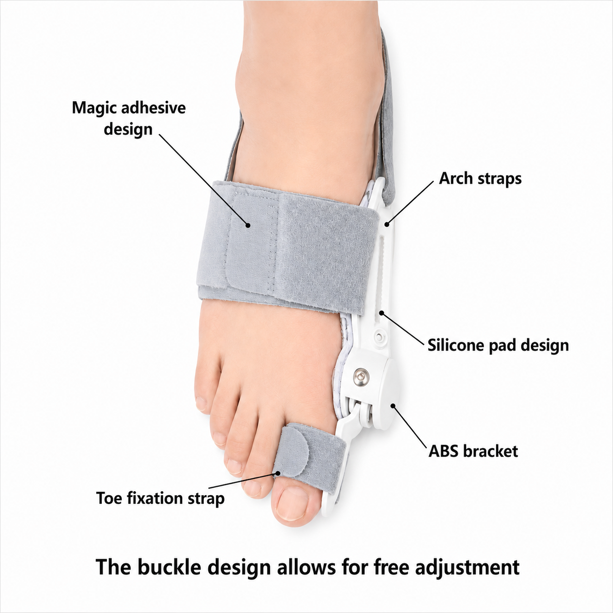 Thumb Toe Correction Orthotic Device for Adjustable Support  vendula care 03