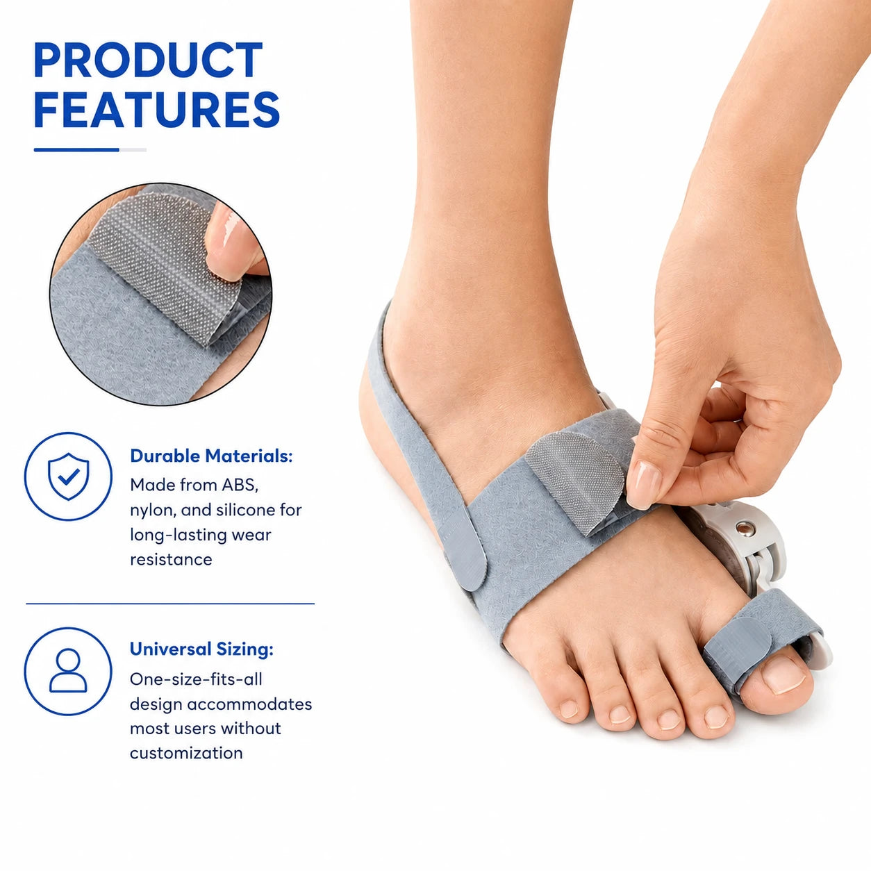 Thumb Toe Correction Orthotic Adjustable Device Vendula Care (8)