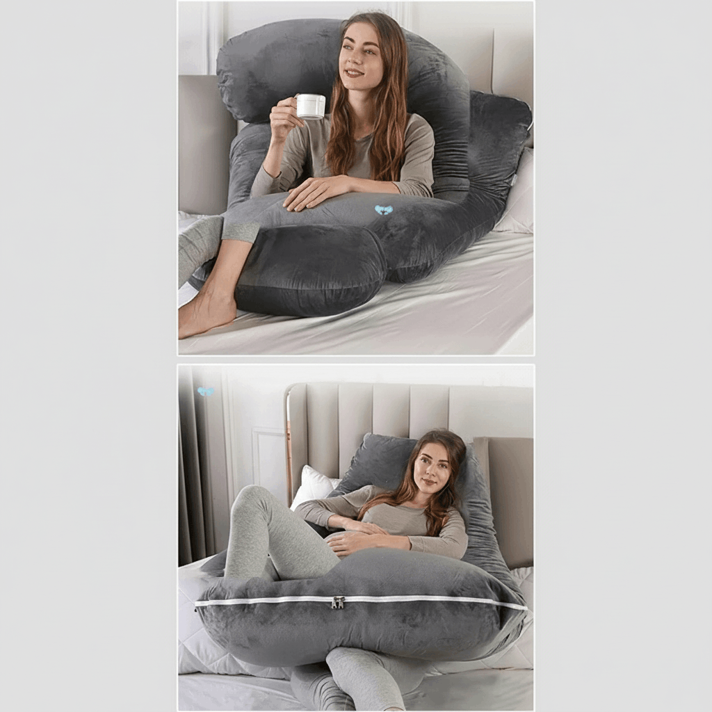 U-Shaped Maternity Pillow for Pregnancy Comfort and Sleep Vendula Care 9