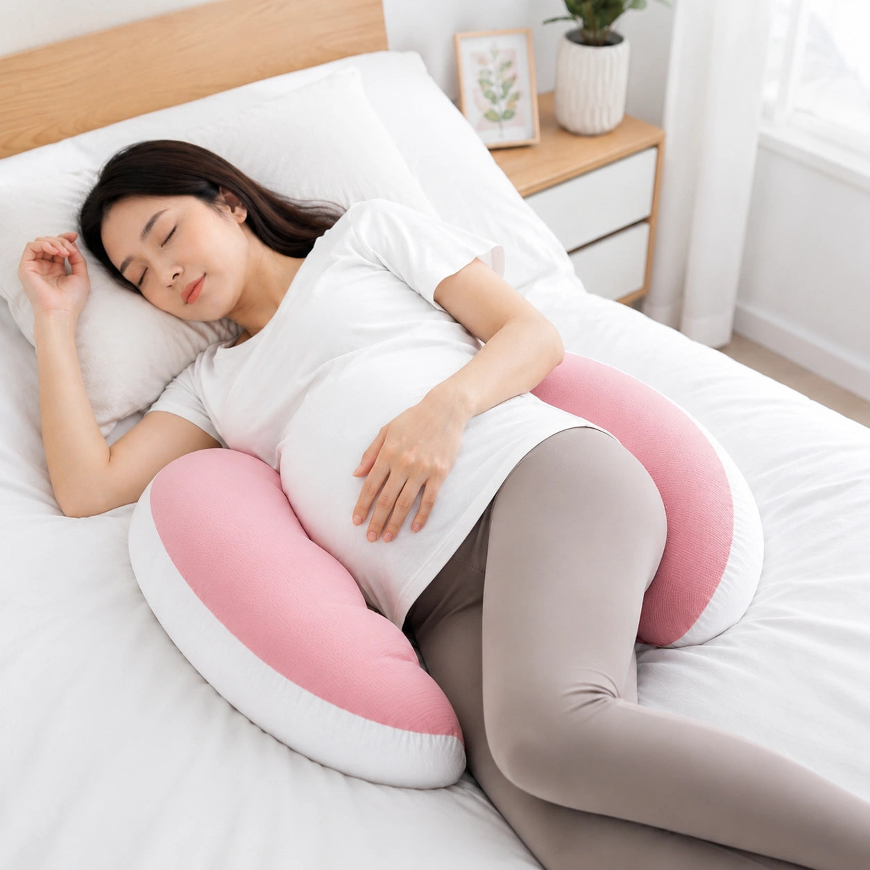 U-Shaped Maternity Pillow for Side Sleeping and Back Support Vendula Care 7