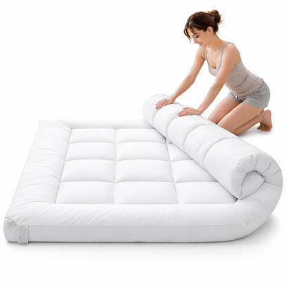 Velvet Mattress Topper with Soft Polyester Filling for Sleep vendula care 01