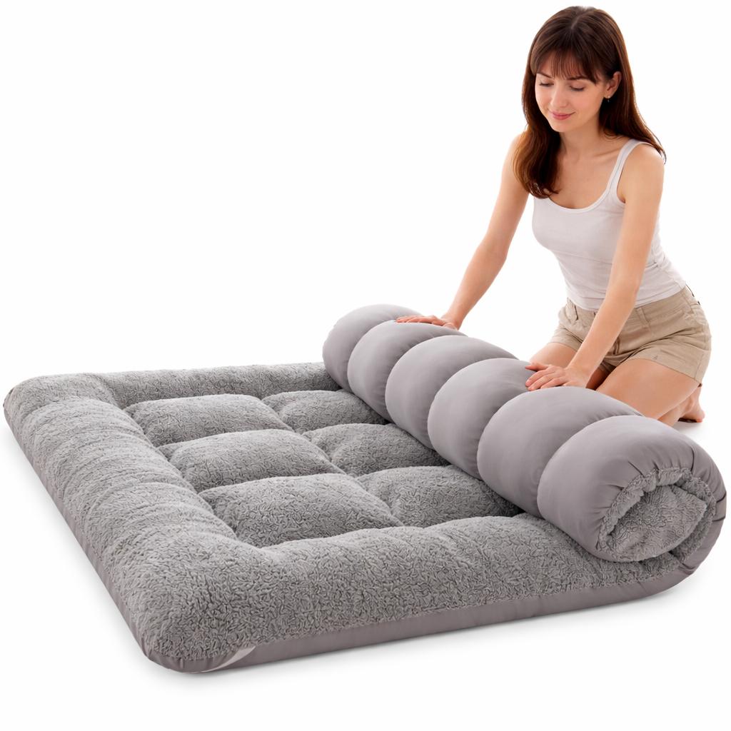 Velvet Mattress Topper with Soft Polyester Filling for Sleep vendula care 03