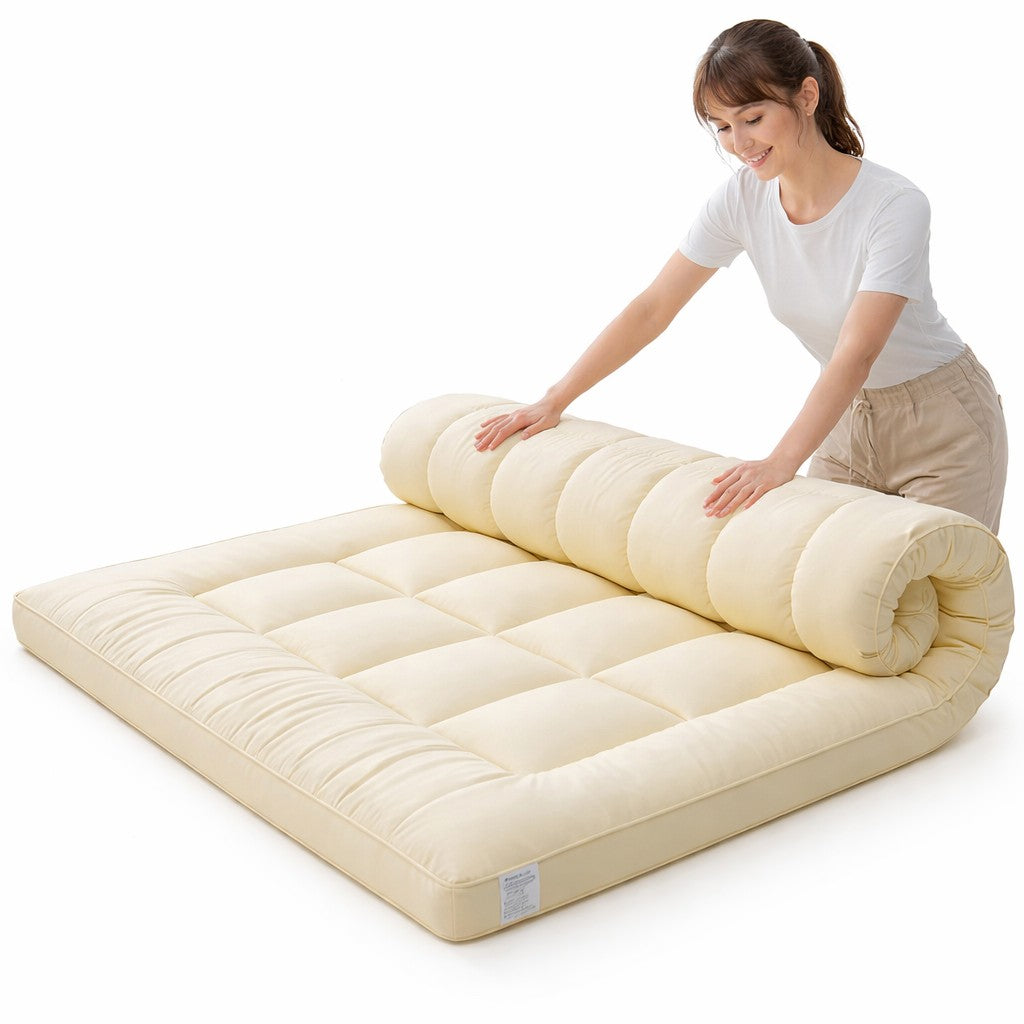 Velvet Mattress Topper with Soft Polyester Filling for Sleep vendula care 12