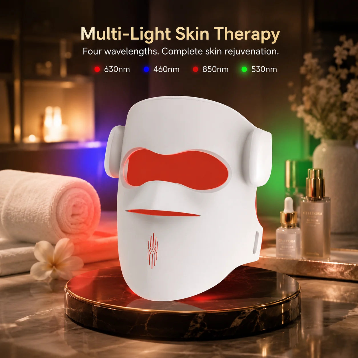 Wireless LED Photon Therapy Facial Mask for Home Skin Care Vendula Care 3