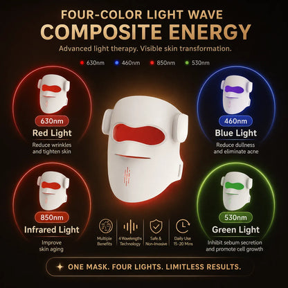 Wireless LED Photon Therapy Facial Mask for Home Skin Care Vendula Care 6