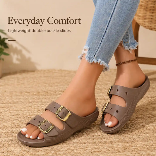 Women's Adjustable Dual Strap Sandals for Summer Comfort Vendula Care 2