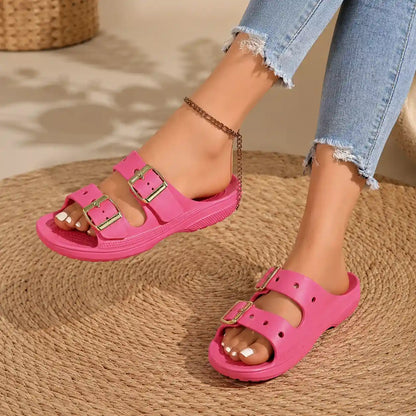 Women's Adjustable Dual Strap Sandals for Summer Comfort Vendula Care 4