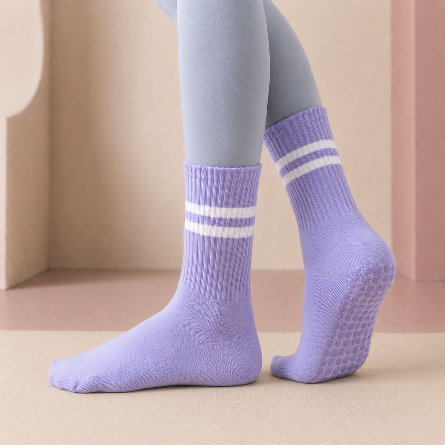 Women's Non Slip Yoga Socks with Silicone Grip for Pilates (10)