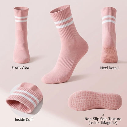 Women's Non Slip Yoga Socks with Silicone Grip for Pilates (14)