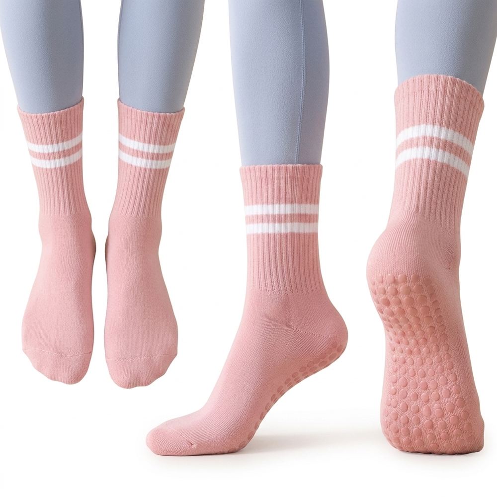 Women's Non Slip Yoga Socks with Silicone Grip for Pilates (15)