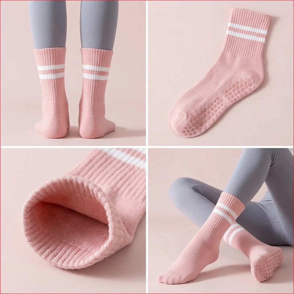 Women's Non Slip Yoga Socks with Silicone Grip for Pilates (16)