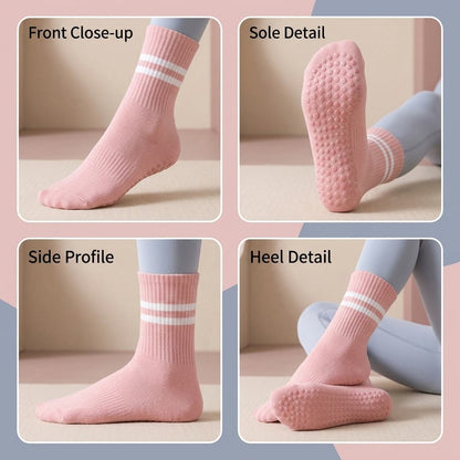 Women's Non Slip Yoga Socks with Silicone Grip for Pilates (17)