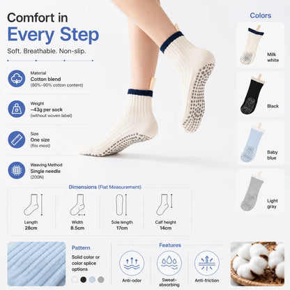 Yoga Socks for Women with Non-Slip Grip for Daily Practice Vendula Care 04