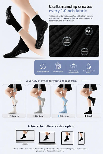 Yoga Socks for Women with Non-Slip Grip for Daily Practice Vendula Care 06