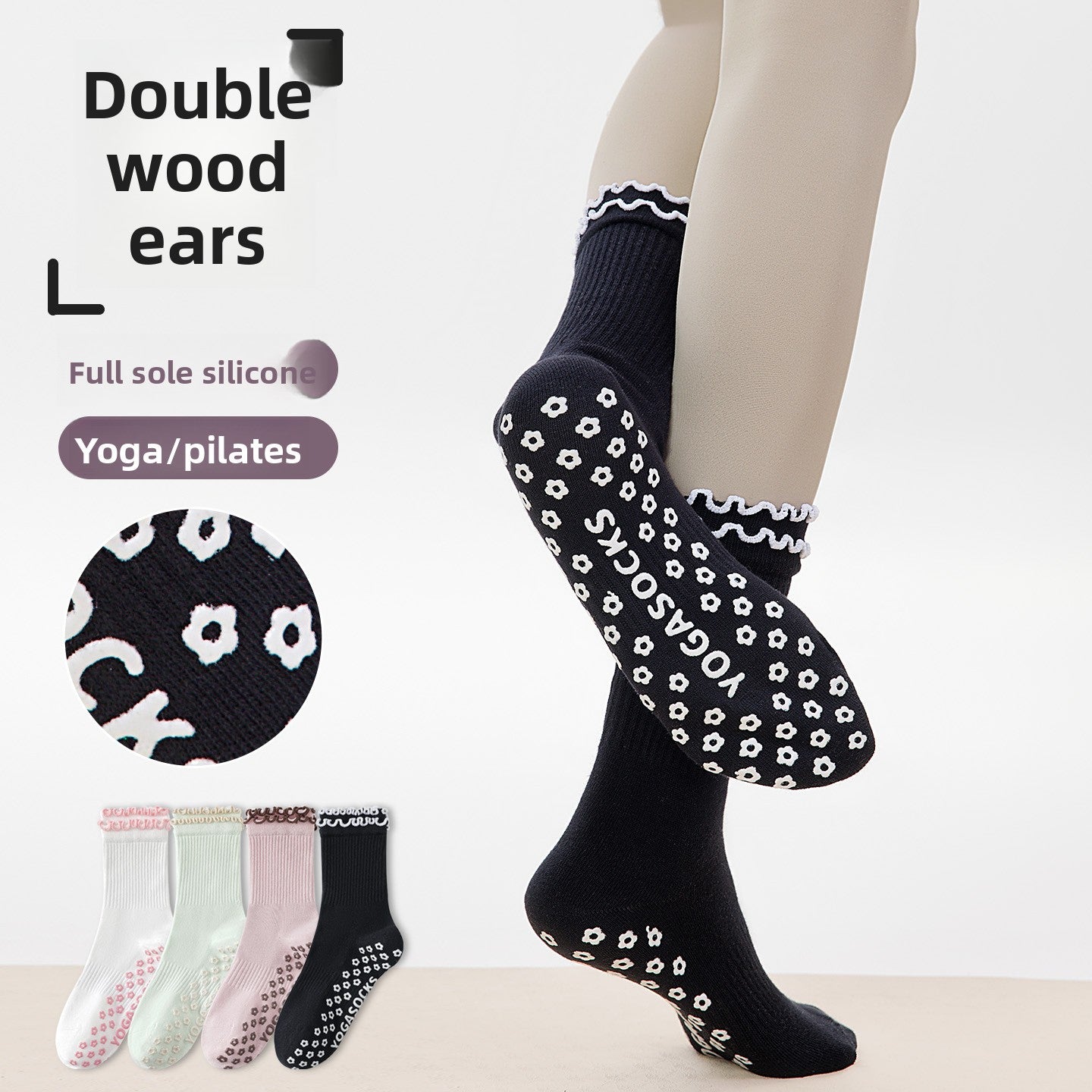 Yoga Socks with Anti Slip Grip for Women Comfort Daily Fit globalswanky 03