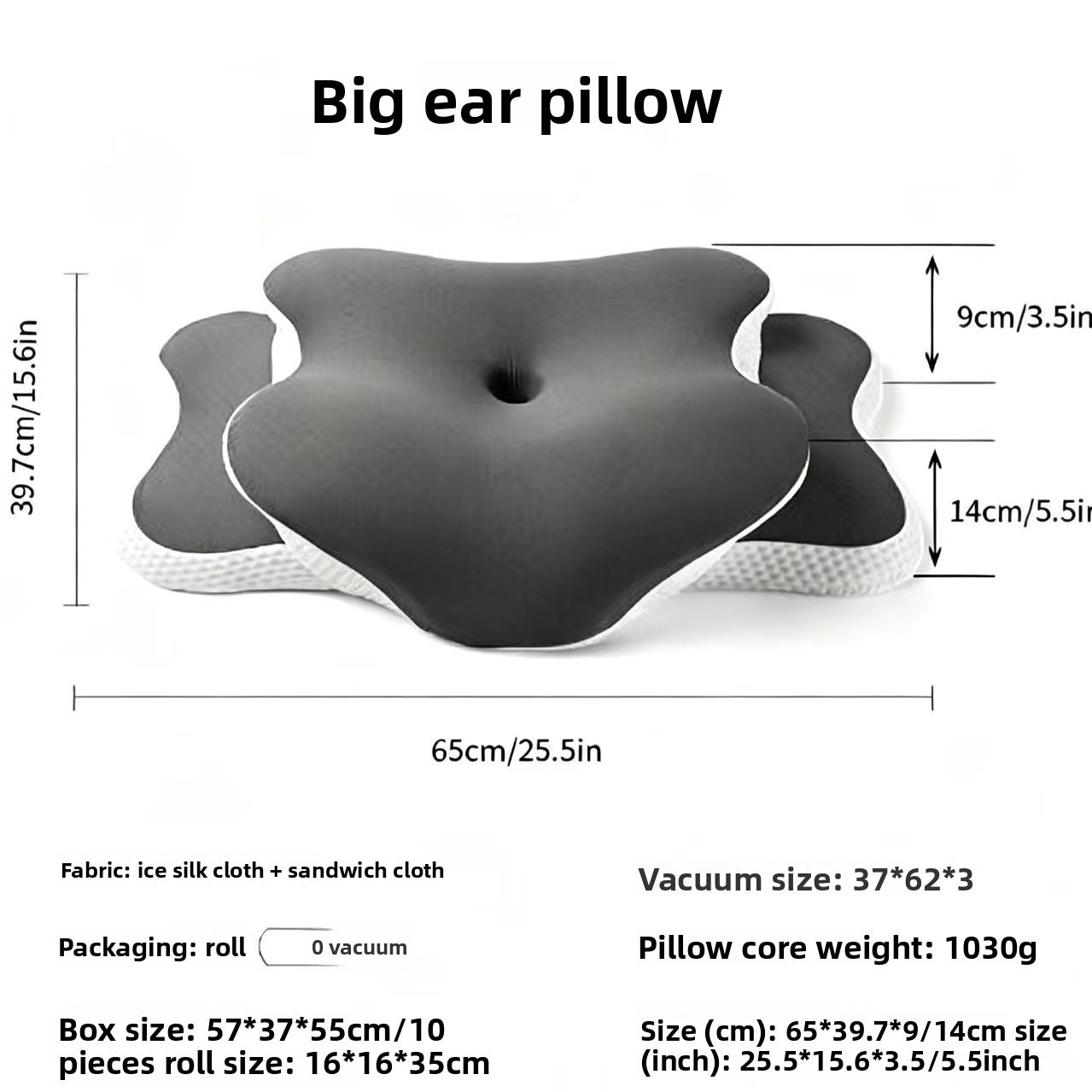 Ergonomic Butterfly Memory Foam Neck Pillow for Neck Support
