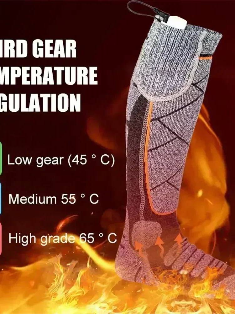 Electric Heated Thermal Socks 1