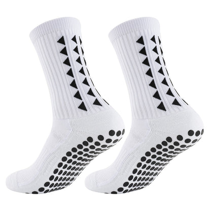 Men's Sports Socks Mid Calf Non Slip Running Socks Comfort