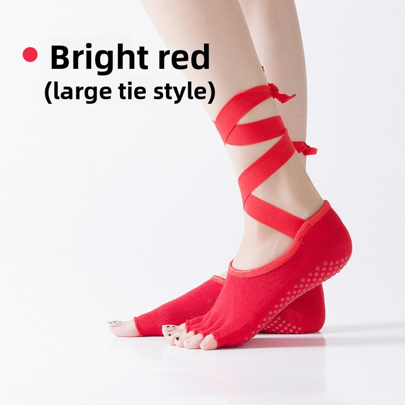 Five Toe Non Slip Yoga Socks for Better Grip Comfort Fit