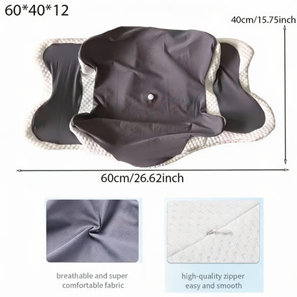 Ergonomic Memory Foam Neck Pillow for Sleep & Travel Comfort