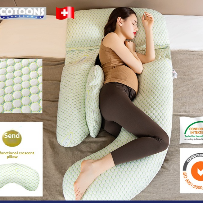 Ergonomic Maternity Support Pillow for Side Sleeping Comfort