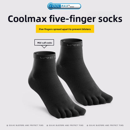 Professional Five Toe Running Socks Comfort Performance Fit