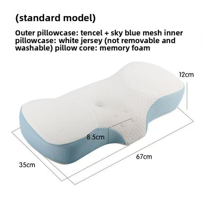 Butterfly Cervical Memory Foam Pillow for Neck Support Daily