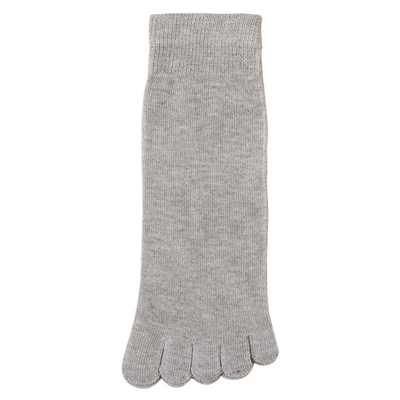 Mens Five Toe Socks Mid Calf Breathable Comfort Fit Daily