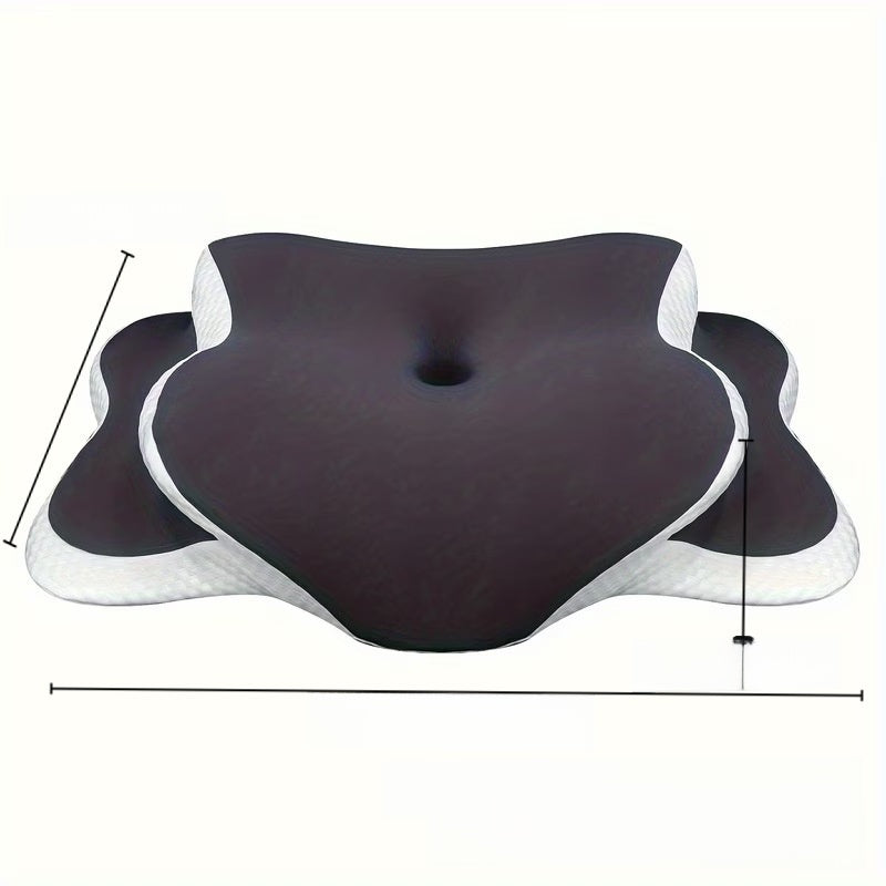 Ergonomic Memory Foam Neck Pillow for Sleep & Travel Comfort