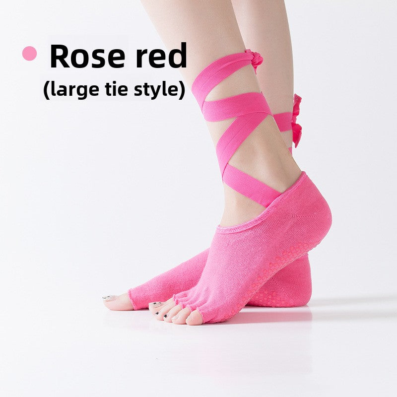 Five Toe Non Slip Yoga Socks for Better Grip Comfort Fit