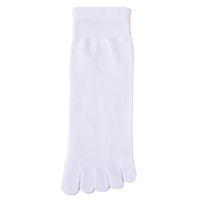 Mens Five Toe Socks Mid Calf Breathable Comfort Fit Daily