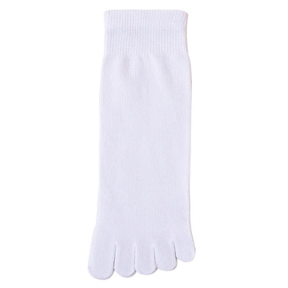Mens Five Toe Socks Mid Calf Breathable Comfort Fit Daily