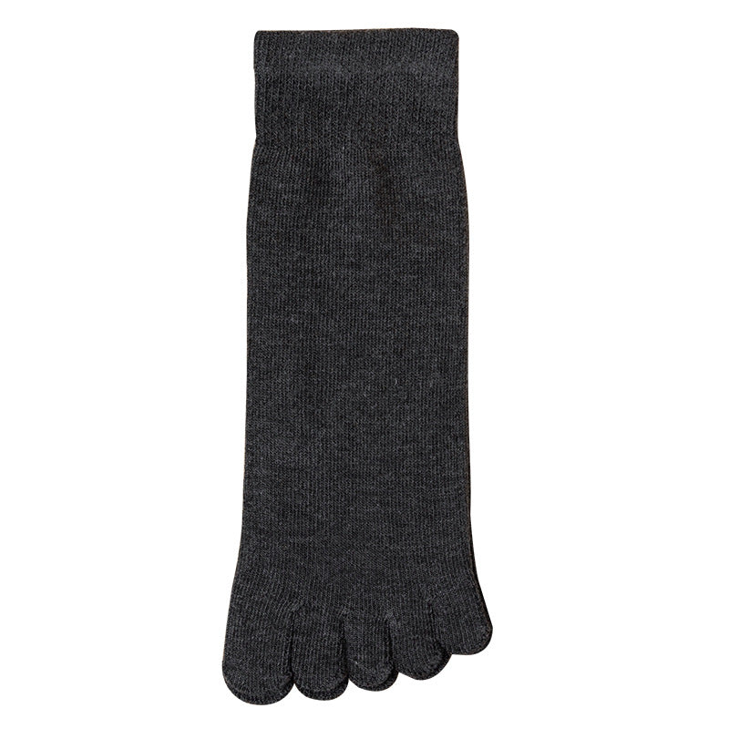Mens Five Toe Socks Mid Calf Breathable Comfort Fit Daily