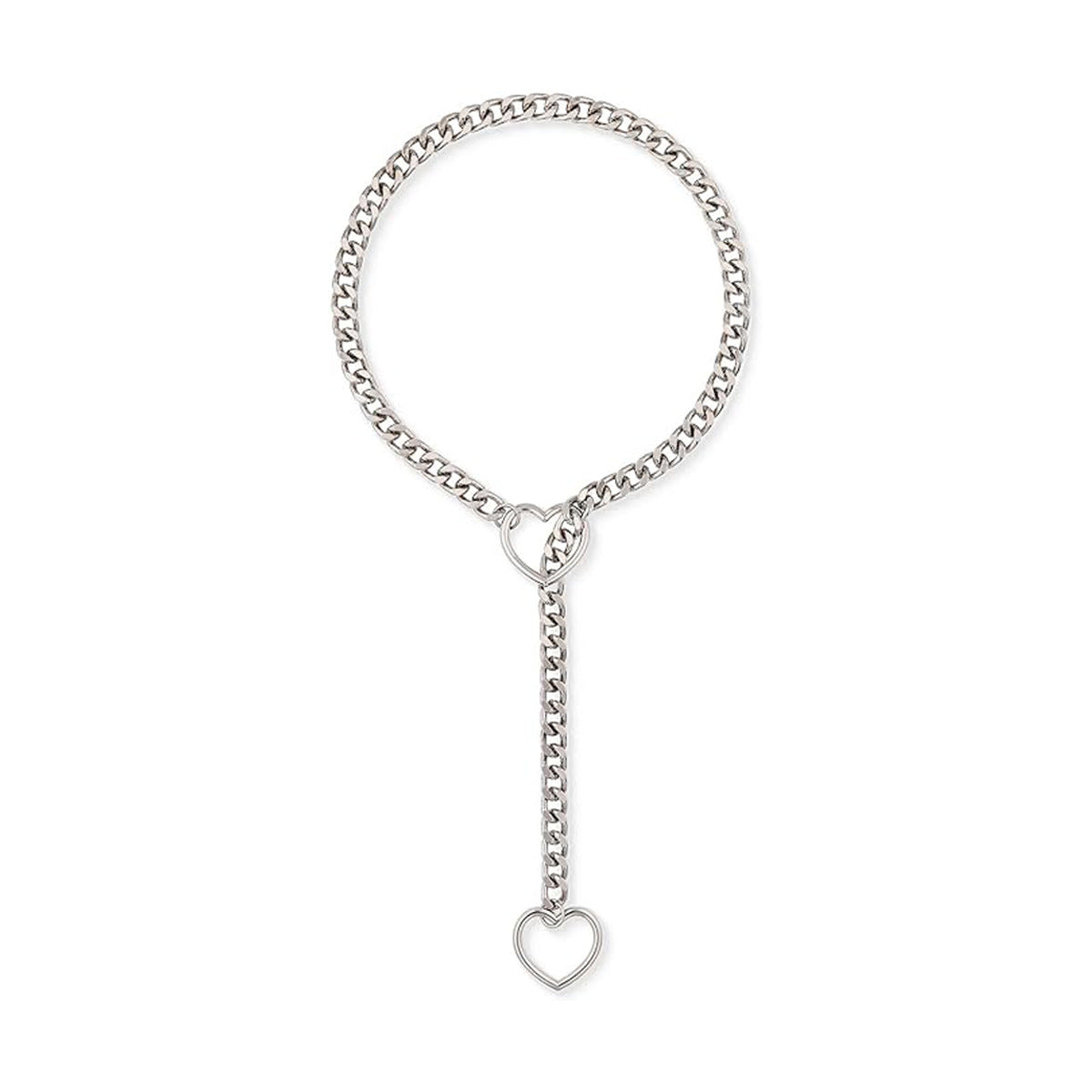 Adjustable Slide Chain Heart Necklace Jewelry 1