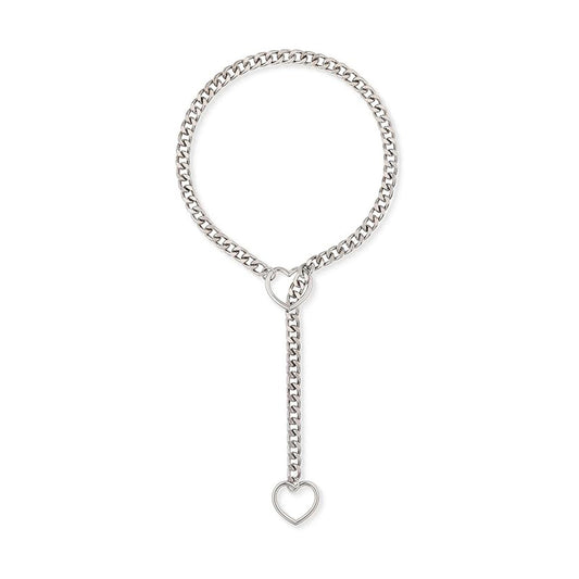 Adjustable Slide Chain Heart Necklace Jewelry 1