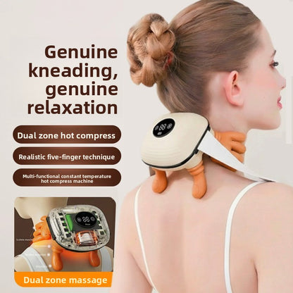 Heating Kneading Massage Pillow with Ergonomic Support