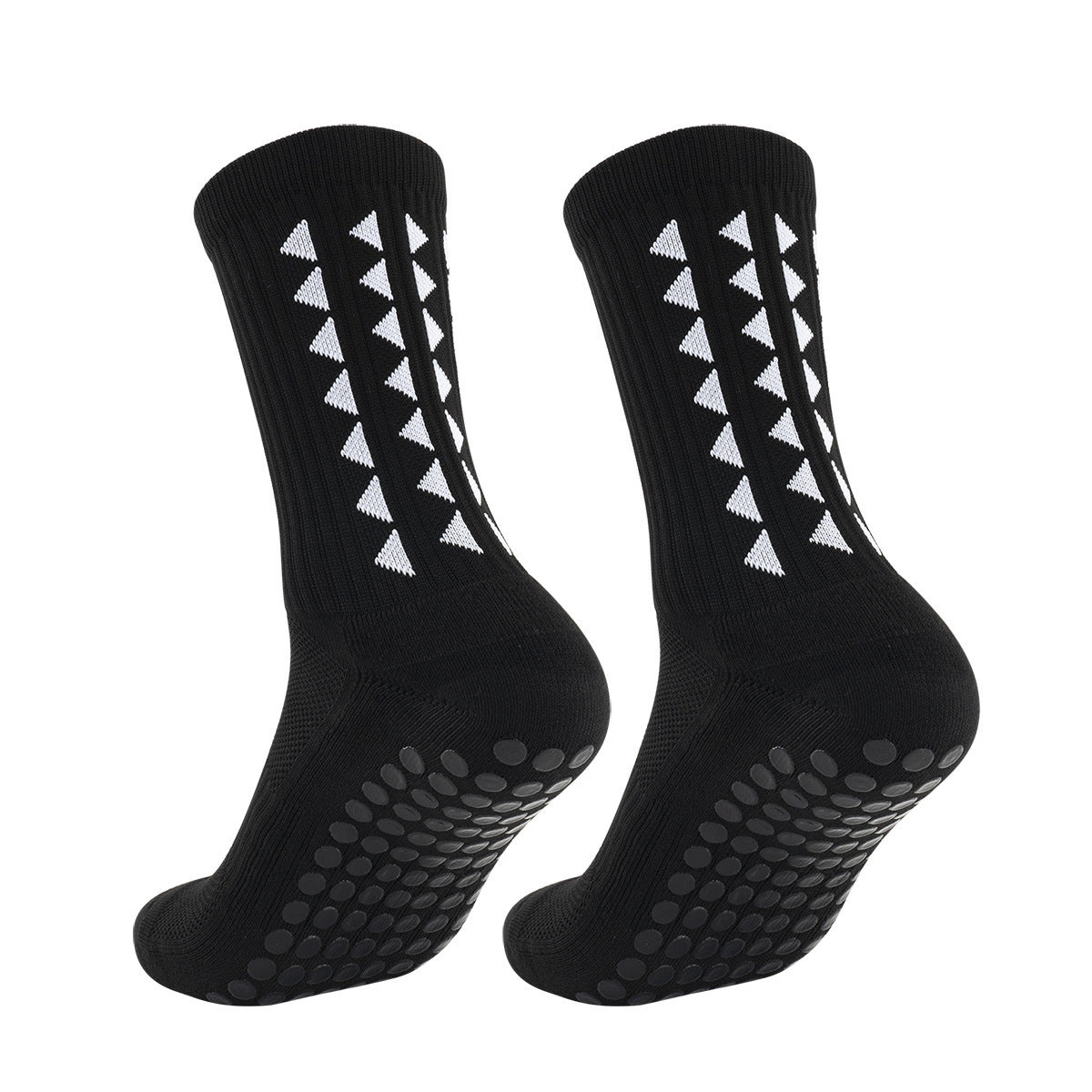 Men's Sports Socks Mid Calf Non Slip Running Socks Comfort