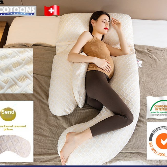 Ergonomic Maternity Support Pillow for Side Sleeping Comfort
