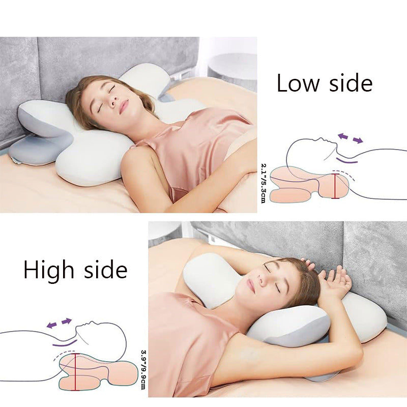 Memory Foam Butterfly Pillow for Neck Support and Comfort